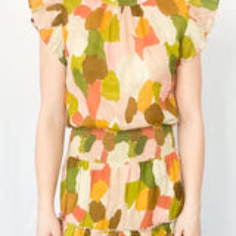 THML Mixed Color Flutter Blouse - Picture 2 of 16